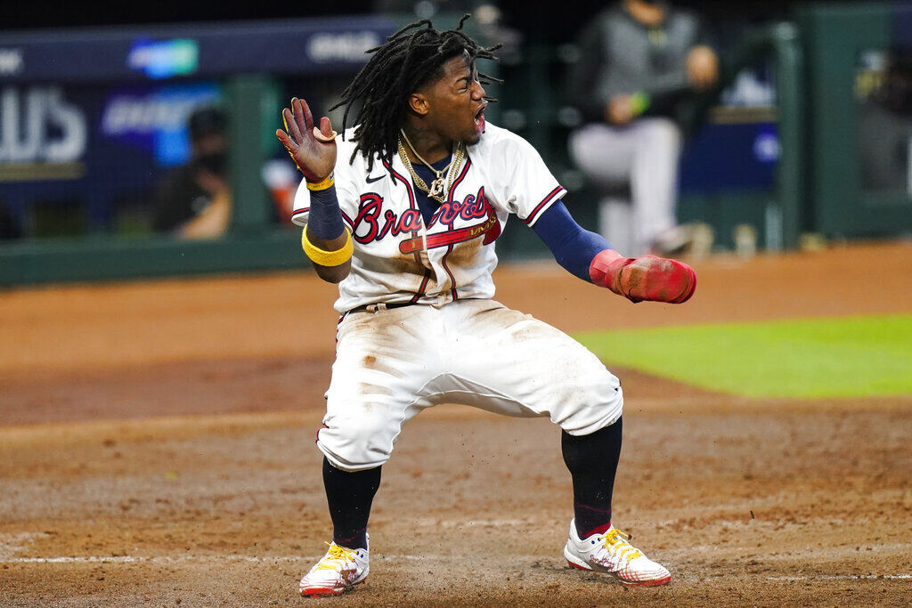 APTOPIX NLDS Braves Marlins Baseball